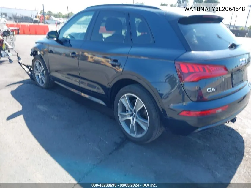 2020 Audi Q5 Premium Plus 45 Tfsi Quattro S Tronic VIN: WA1BNAFY3L2064548 Lot: 40288695