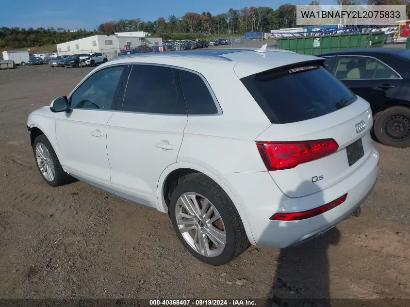 2020 Audi Q5 Premium Plus 45 Tfsi Quattro S Tronic VIN: WA1BNAFY2L2075833 Lot: 40368407