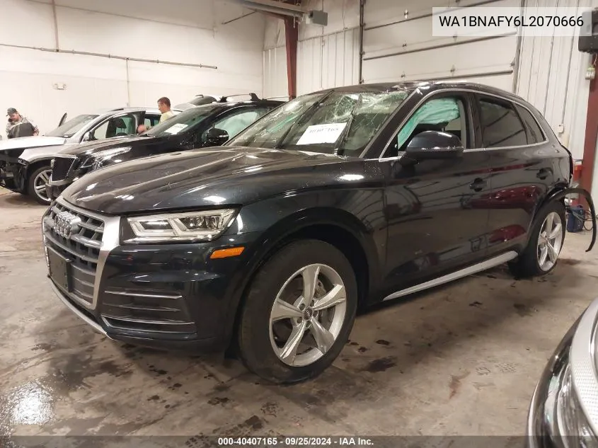 2020 Audi Q5 Premium Plus 45 Tfsi Quattro S Tronic VIN: WA1BNAFY6L2070666 Lot: 40407165