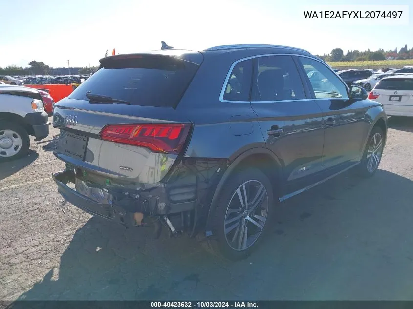 2020 Audi Q5 Premium Plus 55 Tfsi E Quattro S Tronic VIN: WA1E2AFYXL2074497 Lot: 40423632