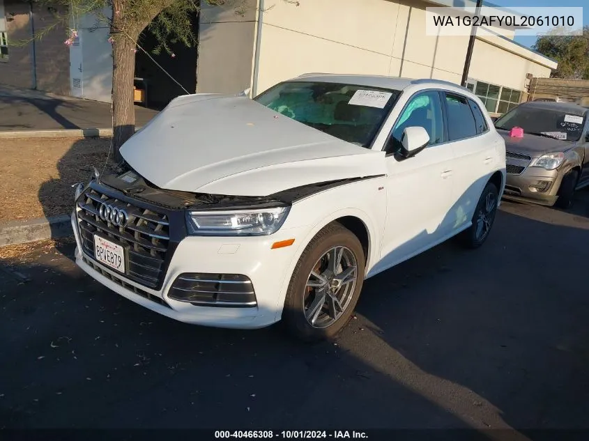 2020 Audi Q5 E Premium VIN: WA1G2AFY0L2061010 Lot: 40466308