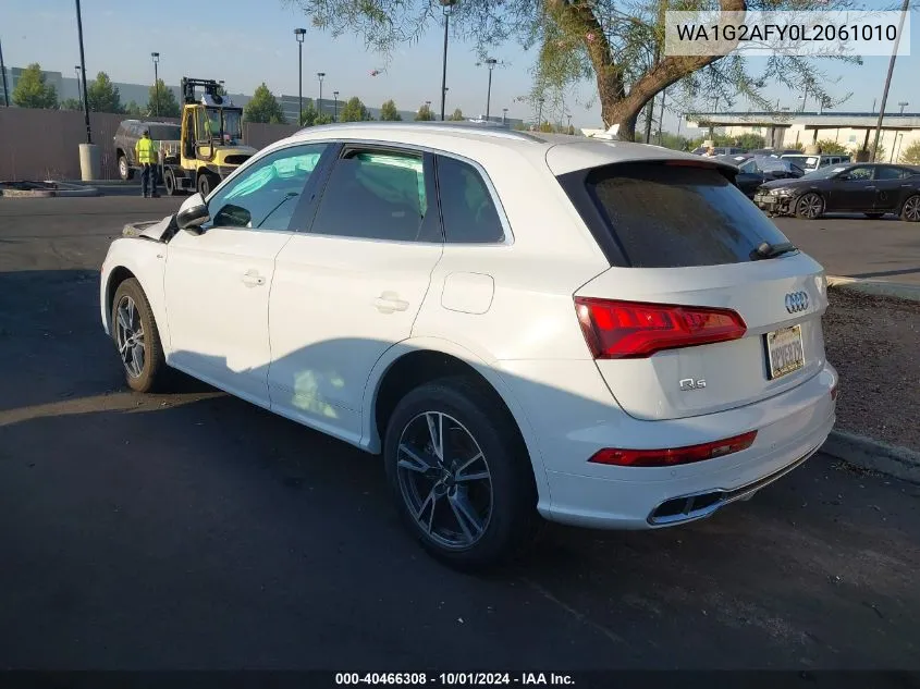 2020 Audi Q5 E Premium VIN: WA1G2AFY0L2061010 Lot: 40466308