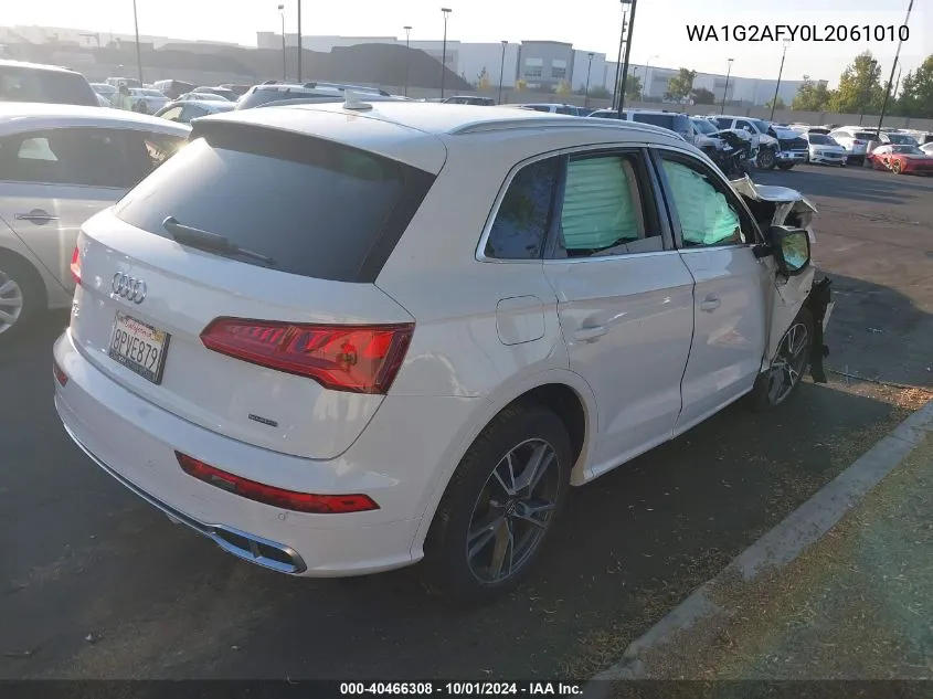 2020 Audi Q5 E Premium VIN: WA1G2AFY0L2061010 Lot: 40466308