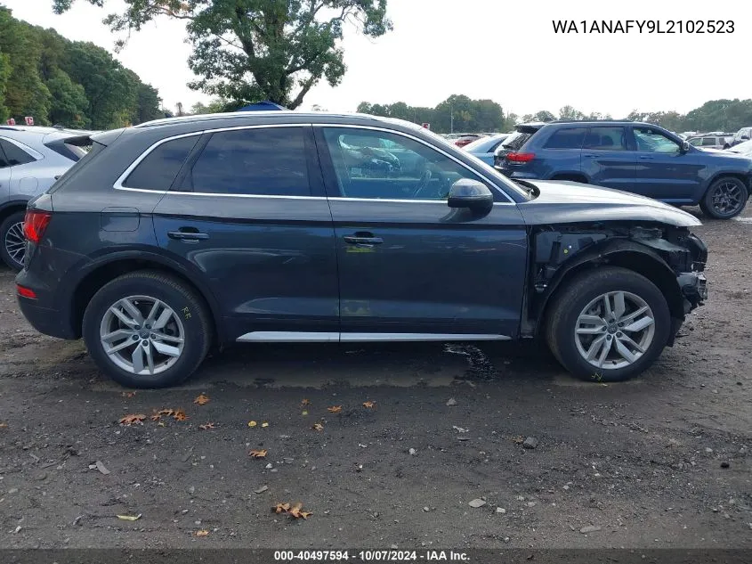 2020 Audi Q5 Premium 45 Tfsi Quattro S Tronic VIN: WA1ANAFY9L2102523 Lot: 40497594