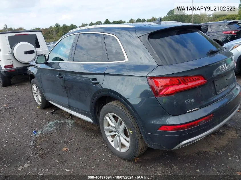 2020 Audi Q5 Premium 45 Tfsi Quattro S Tronic VIN: WA1ANAFY9L2102523 Lot: 40497594