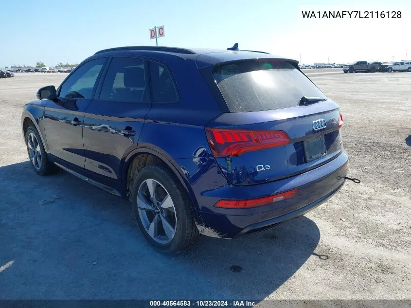 2020 Audi Q5 Premium 45 Tfsi Quattro S Tronic VIN: WA1ANAFY7L2116128 Lot: 40564583