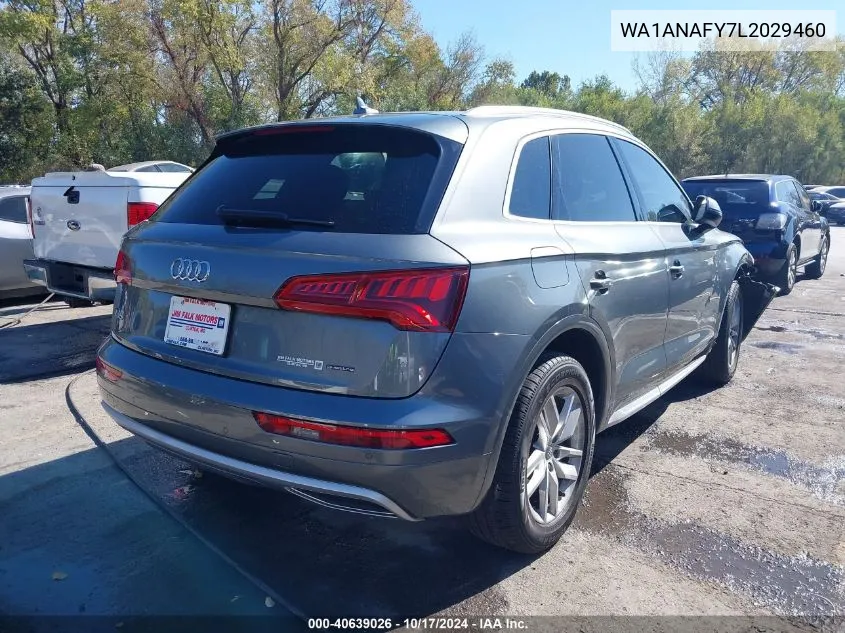 2020 Audi Q5 Premium 45 Tfsi Quattro S Tronic/Titanium Premium 45 Tfsi Quattro S Tronic VIN: WA1ANAFY7L2029460 Lot: 40639026