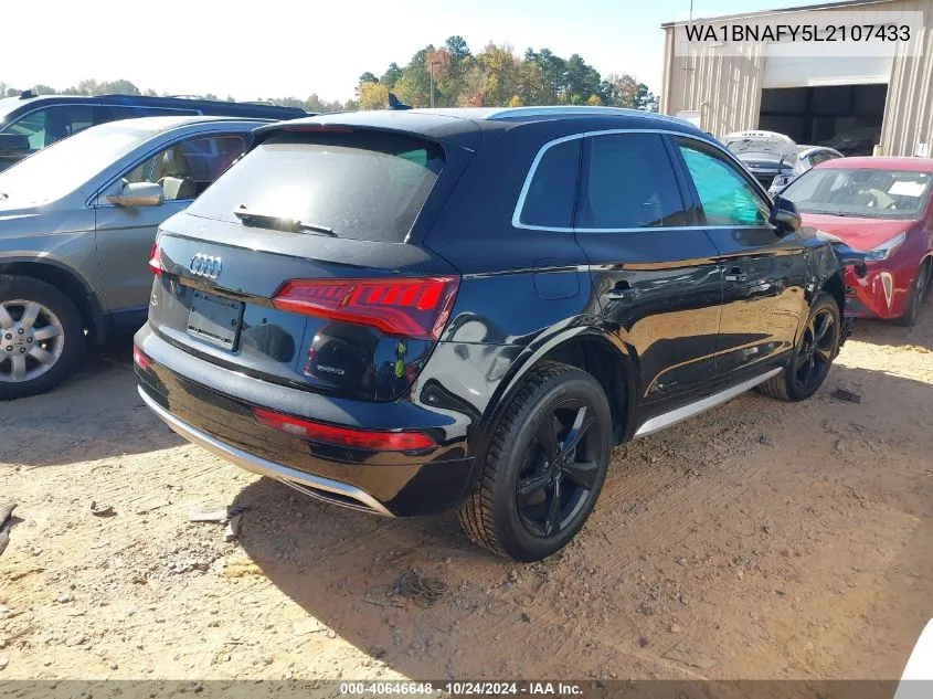 2020 Audi Q5 Premium Plus 45 Tfsi Quattro S Tronic VIN: WA1BNAFY5L2107433 Lot: 40646648