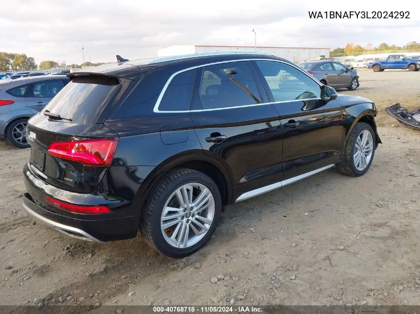 2020 Audi Q5 Premium Plus 45 Tfsi Quattro S Tronic VIN: WA1BNAFY3L2024292 Lot: 40768718