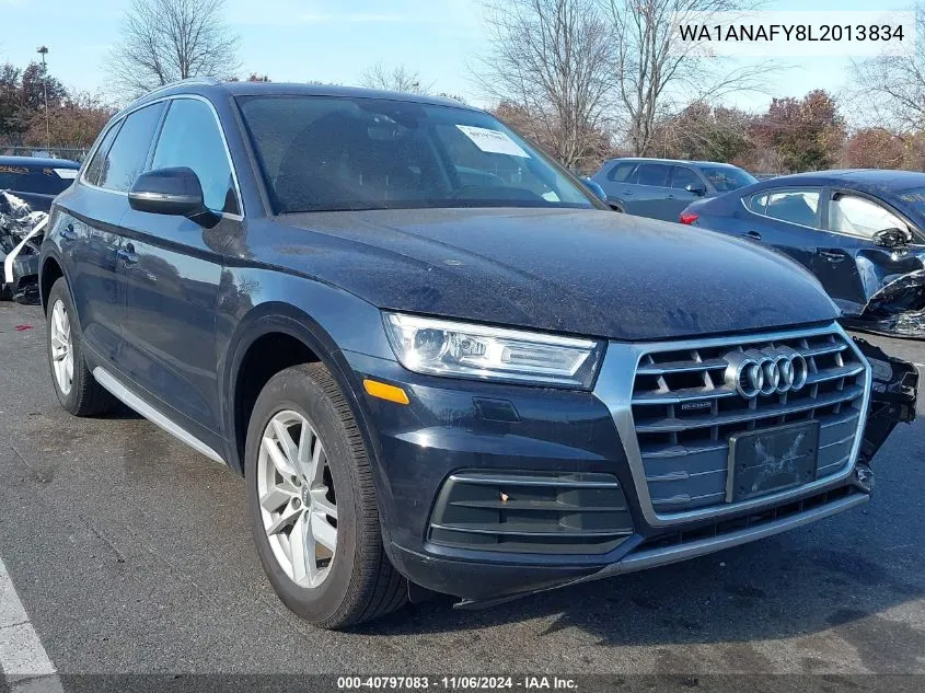 2020 Audi Q5 Premium 45 Tfsi Quattro S Tronic/Titanium Premium 45 Tfsi Quattro S Tronic VIN: WA1ANAFY8L2013834 Lot: 40797083