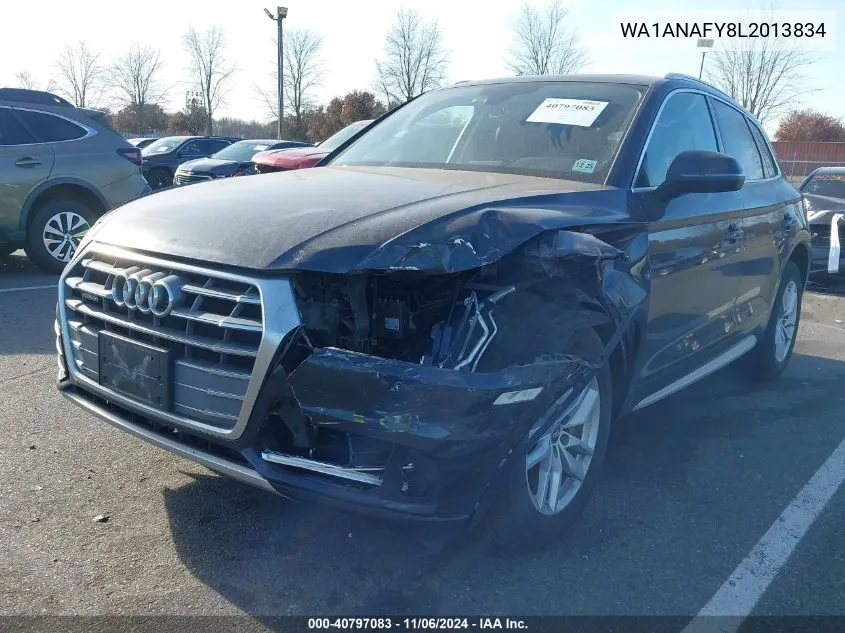 2020 Audi Q5 Premium 45 Tfsi Quattro S Tronic/Titanium Premium 45 Tfsi Quattro S Tronic VIN: WA1ANAFY8L2013834 Lot: 40797083