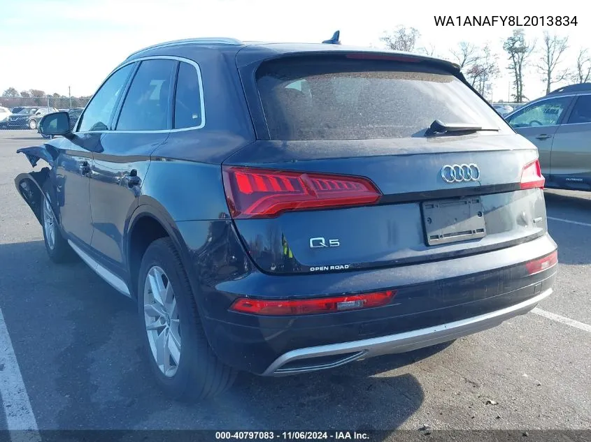 2020 Audi Q5 Premium 45 Tfsi Quattro S Tronic/Titanium Premium 45 Tfsi Quattro S Tronic VIN: WA1ANAFY8L2013834 Lot: 40797083