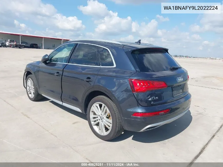 2020 Audi Q5 Premium Plus 45 Tfsi Quattro S Tronic VIN: WA1BNAFY9L2022224 Lot: 40825251