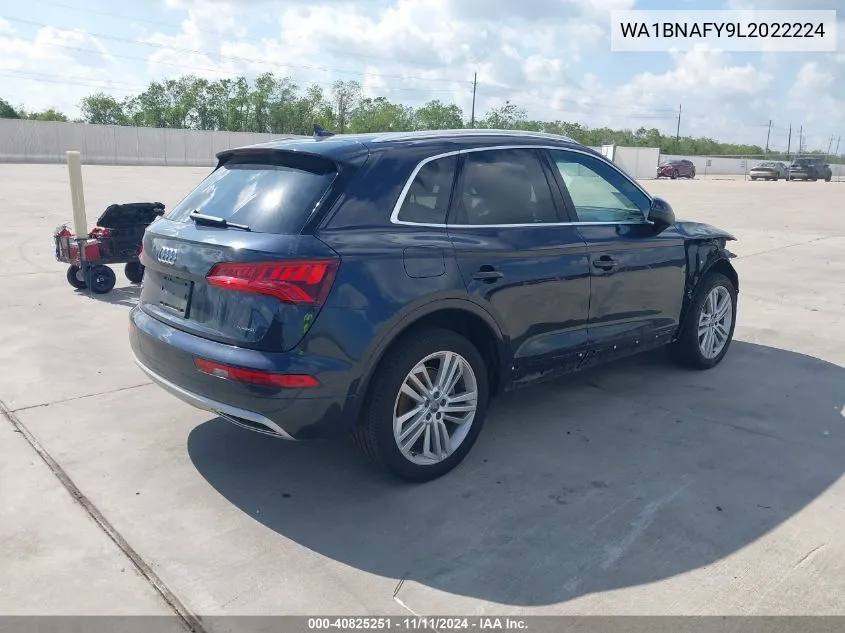 2020 Audi Q5 Premium Plus 45 Tfsi Quattro S Tronic VIN: WA1BNAFY9L2022224 Lot: 40825251