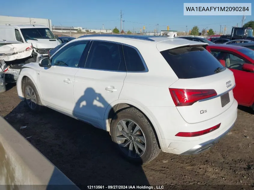 WA1EAAFY1M2090284 2021 Audi Q5