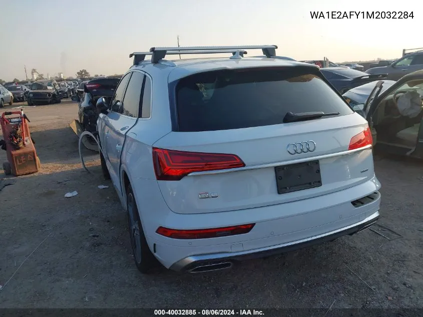 2021 Audi Q5 Premium Plus 55 Tfsi E Quattro S Tronic VIN: WA1E2AFY1M2032284 Lot: 40032885