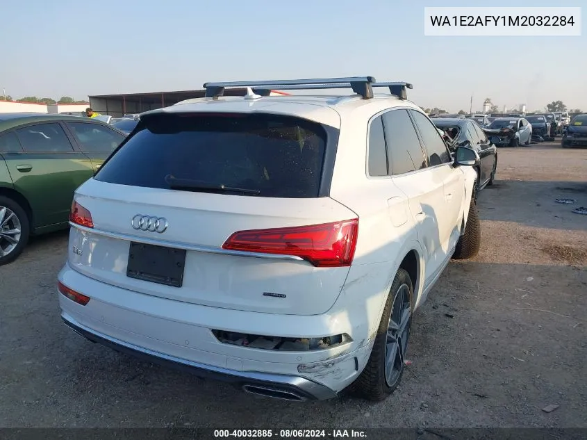 2021 Audi Q5 Premium Plus 55 Tfsi E Quattro S Tronic VIN: WA1E2AFY1M2032284 Lot: 40032885