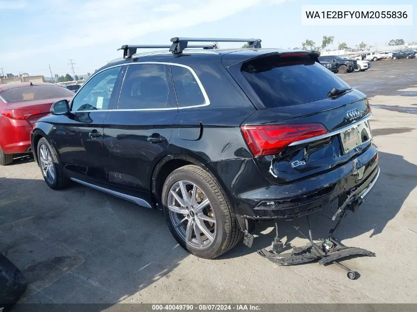 2021 Audi Q5 Premium Plus 55 Tfsi E Quattro S Tronic VIN: WA1E2BFY0M2055836 Lot: 40049790