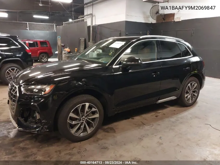 2021 Audi Q5 Premium Plus 45 Tfsi Quattro S Tronic VIN: WA1BAAFY9M2069847 Lot: 40164713