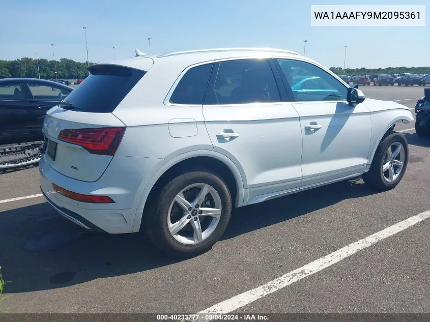 WA1AAAFY9M2095361 2021 Audi Q5 Premium 45 Tfsi Quattro S Tronic