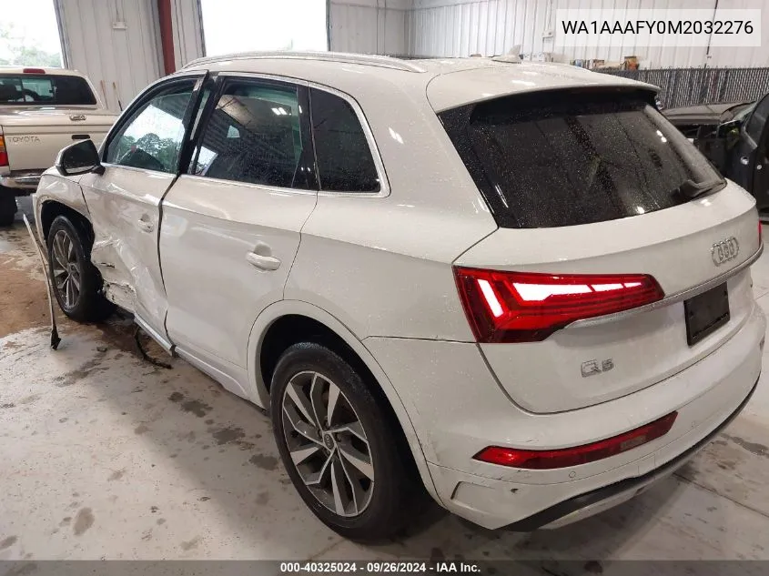 WA1AAAFY0M2032276 2021 Audi Q5 Premium 45 Tfsi Quattro S Tronic