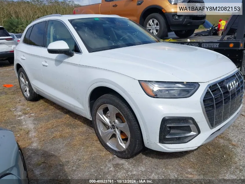 2021 Audi Q5 Premium Plus 45 Tfsi Quattro S Tronic VIN: WA1BAAFY8M2082153 Lot: 40523761