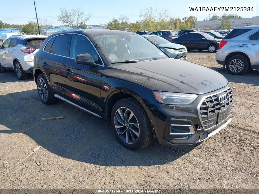 2021 Audi Q5 Premium Plus 45 Tfsi Quattro S Tronic VIN: WA1BAAFY2M2125384 Lot: 40571764