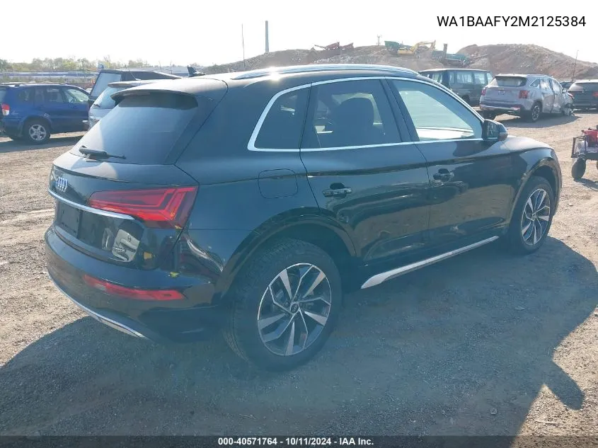 2021 Audi Q5 Premium Plus 45 Tfsi Quattro S Tronic VIN: WA1BAAFY2M2125384 Lot: 40571764