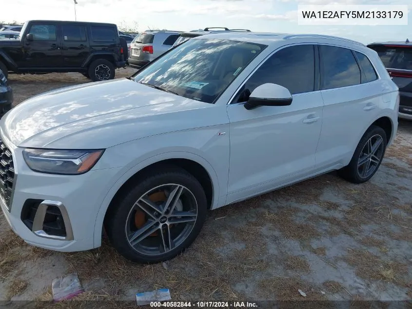 2021 Audi Q5 Premium Plus 55 Tfsi E Quattro S Tronic VIN: WA1E2AFY5M2133179 Lot: 40582844