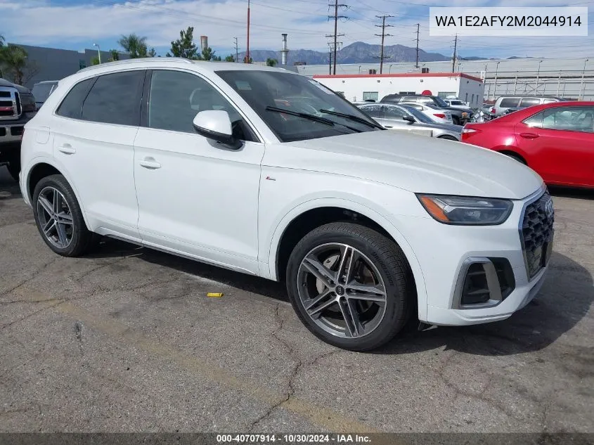 2021 Audi Q5 Premium Plus 55 Tfsi E Quattro S Tronic VIN: WA1E2AFY2M2044914 Lot: 40707914