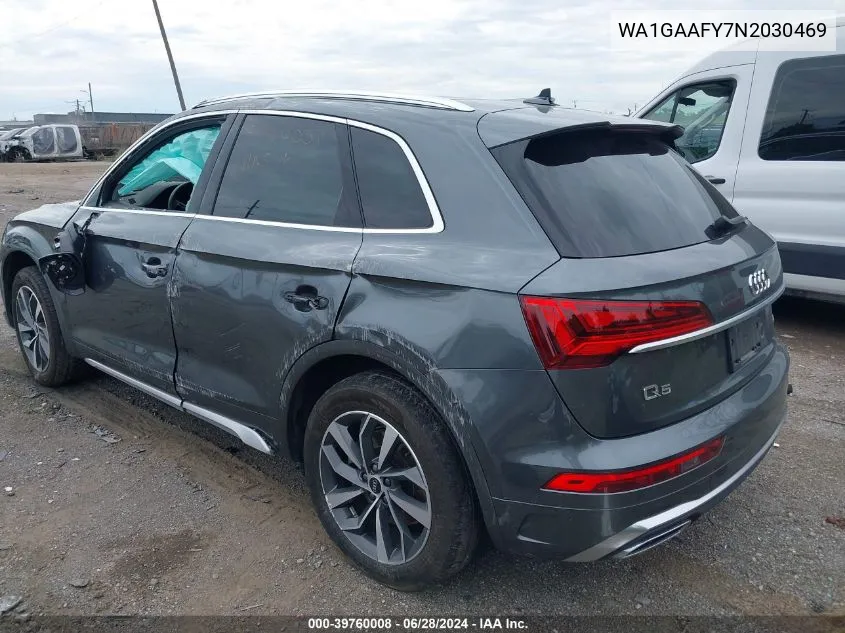 WA1GAAFY7N2030469 2022 Audi Q5 Premium 45 Tfsi S Line Quattro S Tronic