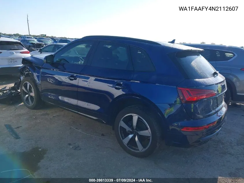 WA1FAAFY4N2112607 2022 Audi Q5 Prestige 45 Tfsi S Line Quattro S Tronic