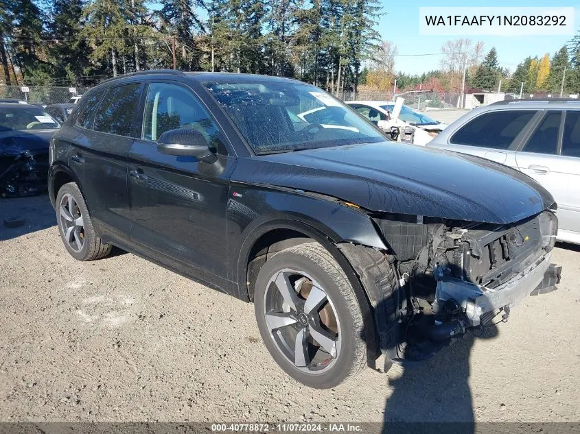 2022 Audi Q5 Prestige 45 Tfsi S Line Quattro S Tronic VIN: WA1FAAFY1N2083292 Lot: 40778872