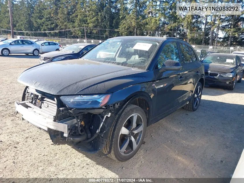 2022 Audi Q5 Prestige 45 Tfsi S Line Quattro S Tronic VIN: WA1FAAFY1N2083292 Lot: 40778872