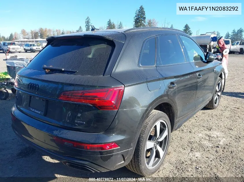 2022 Audi Q5 Prestige 45 Tfsi S Line Quattro S Tronic VIN: WA1FAAFY1N2083292 Lot: 40778872