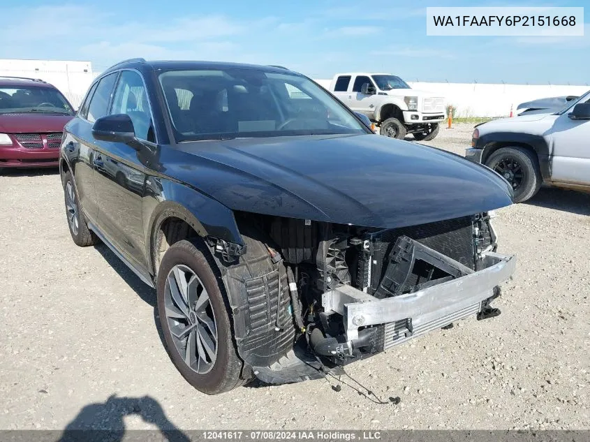 WA1FAAFY6P2151668 2023 Audi Q5