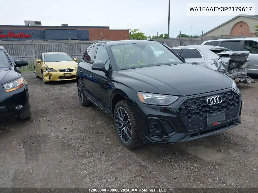 2023 Audi Q5 VIN: WA1EAAFY3P2179617 Lot: 12063048