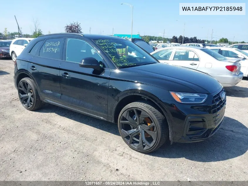 2023 Audi Q5 VIN: WA1ABAFY7P2185948 Lot: 12071657