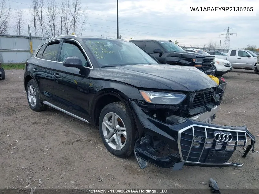 2023 Audi Q5 VIN: WA1ABAFY9P2136265 Lot: 12144299