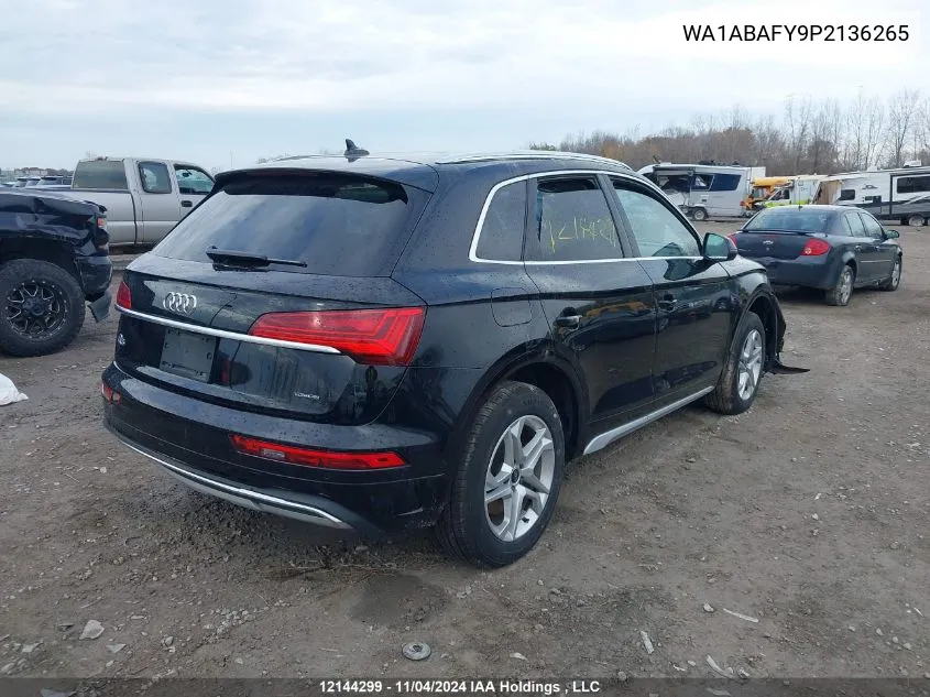 2023 Audi Q5 VIN: WA1ABAFY9P2136265 Lot: 12144299