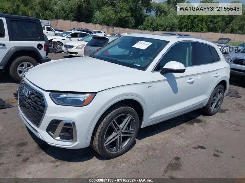 2023 Audi Q5 Premium 45 Tfsi S Line Quattro VIN: WA1GAAFY3P2155648 Lot: 39857168