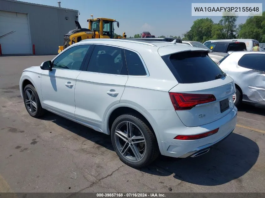 2023 Audi Q5 Premium 45 Tfsi S Line Quattro VIN: WA1GAAFY3P2155648 Lot: 39857168