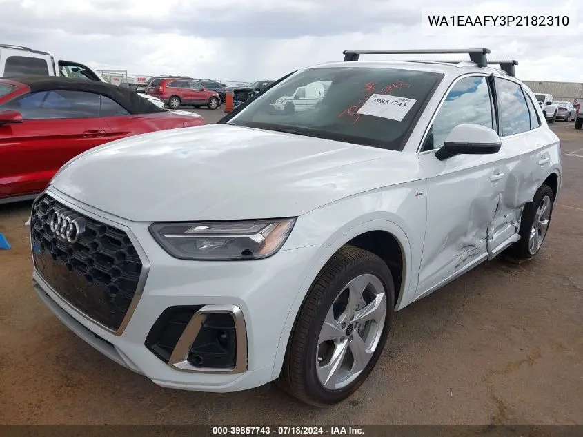 2023 Audi Q5 Premium Plus 45 Tfsi S Line Quattro VIN: WA1EAAFY3P2182310 Lot: 39857743