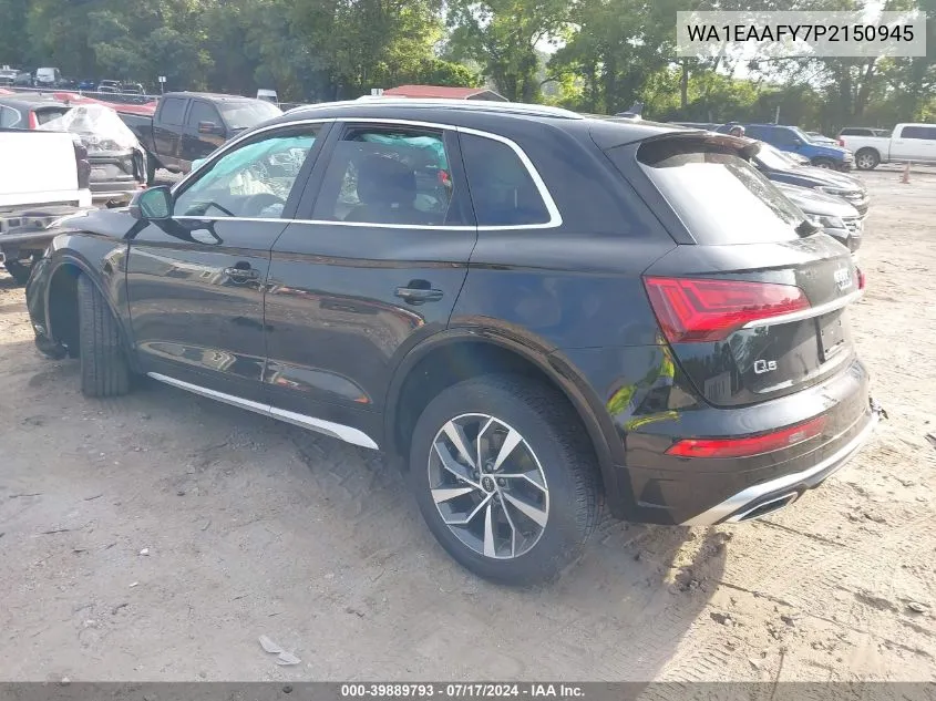 2023 Audi Q5 Premium Plus 45 Tfsi S Line Quattro VIN: WA1EAAFY7P2150945 Lot: 39889793