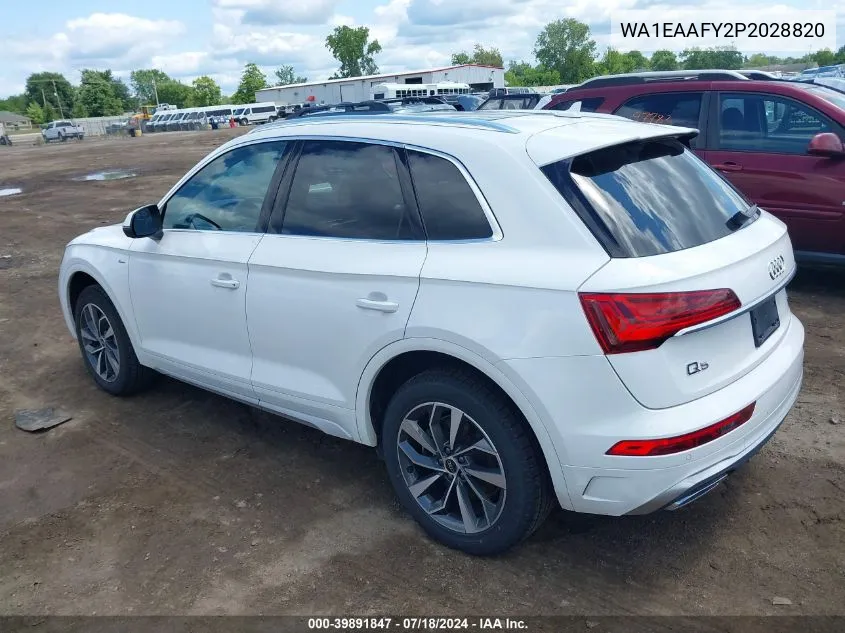 2023 Audi Q5 Premium Plus 45 Tfsi S Line Quattro VIN: WA1EAAFY2P2028820 Lot: 39891847