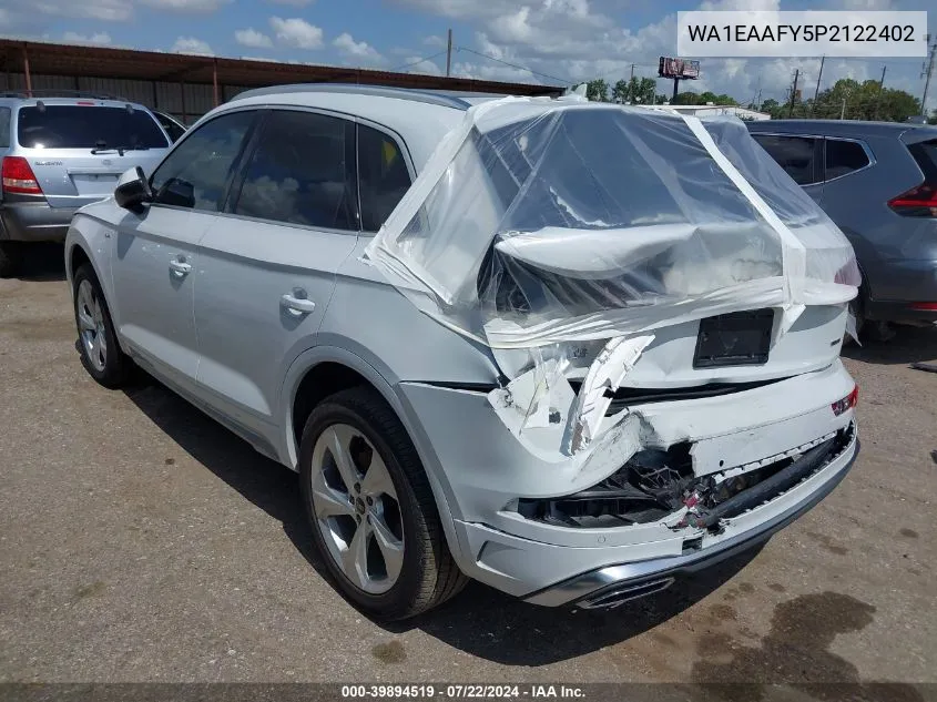 WA1EAAFY5P2122402 2023 Audi Q5 Premium Plus 45 Tfsi S Line Quattro