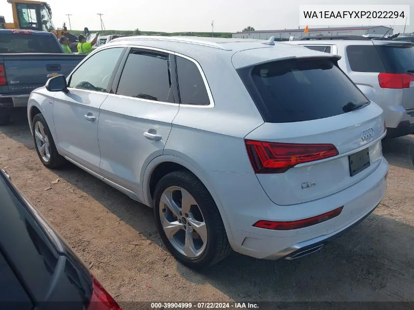 2023 Audi Q5 Premium Plus 45 Tfsi S Line Quattro VIN: WA1EAAFYXP2022294 Lot: 39904999