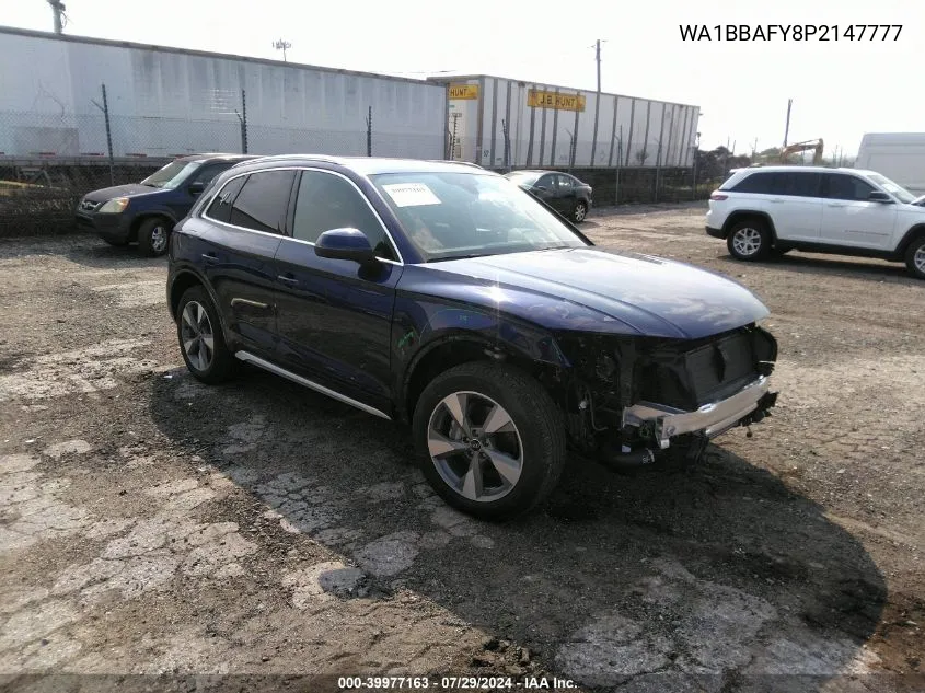 2023 Audi Q5 Premium Plus 40 Tfsi Quattro S Tronic VIN: WA1BBAFY8P2147777 Lot: 39977163