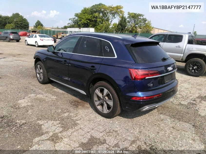 2023 Audi Q5 Premium Plus 40 Tfsi Quattro S Tronic VIN: WA1BBAFY8P2147777 Lot: 39977163