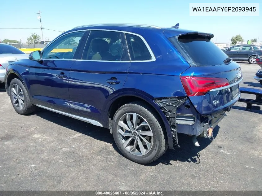 2023 Audi Q5 Premium Plus 45 Tfsi S Line Quattro VIN: WA1EAAFY6P2093945 Lot: 40025407